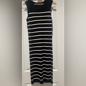 Vero Moda Black and White Striped Dress NEW
